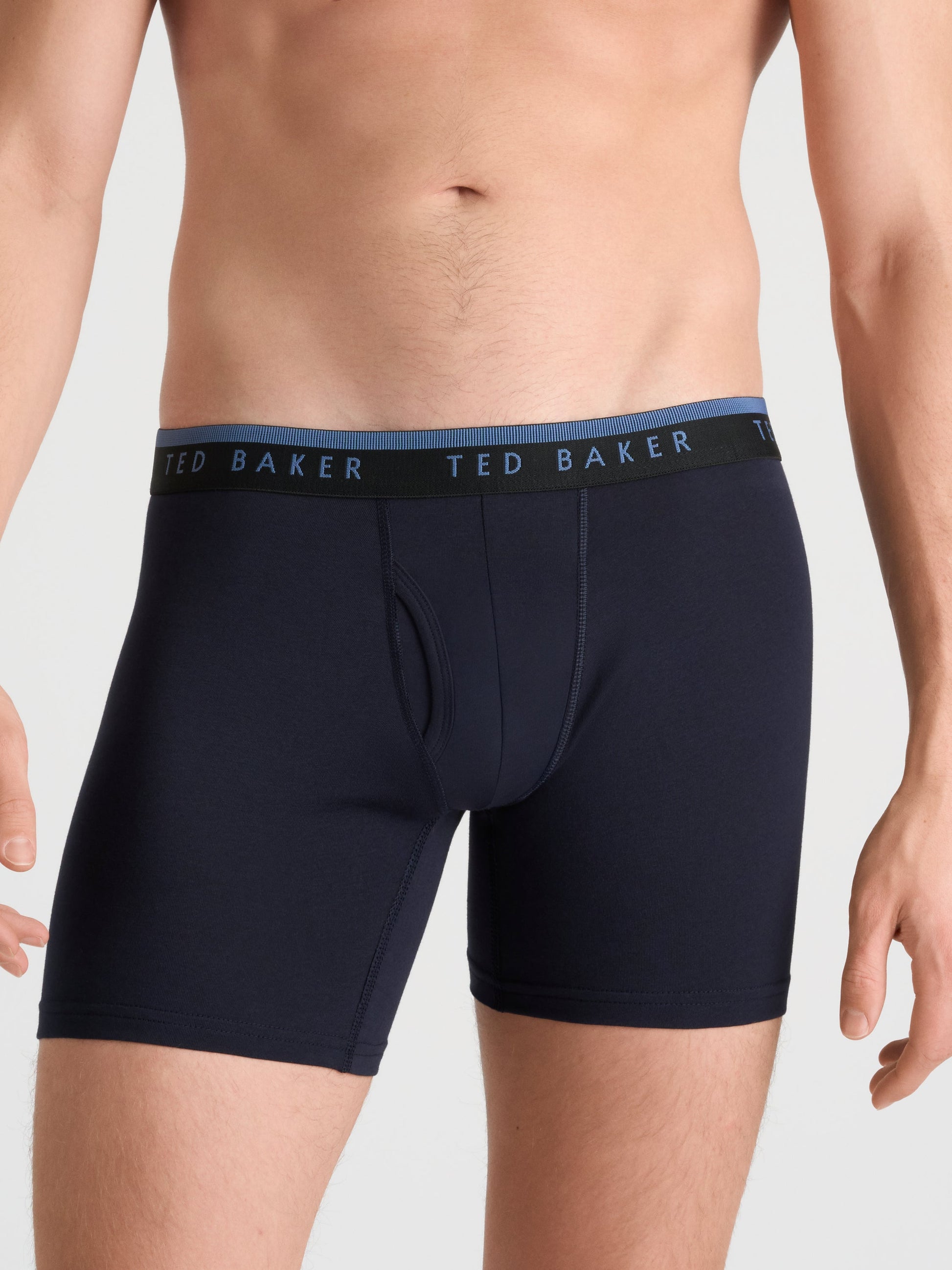 Ted Baker 4 Pack Cotton Stretch Boxer Briefs BLACK TEAL