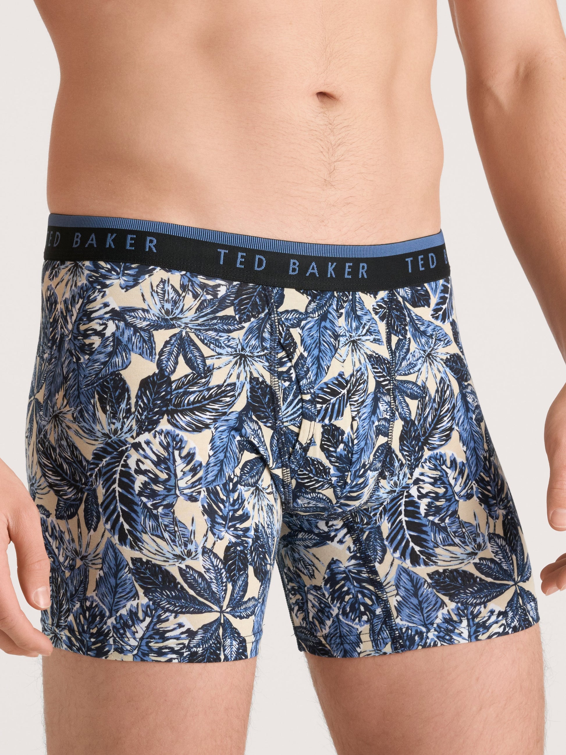 Ted Baker 4 Pack Cotton Stretch Boxer Briefs BLACK TEAL