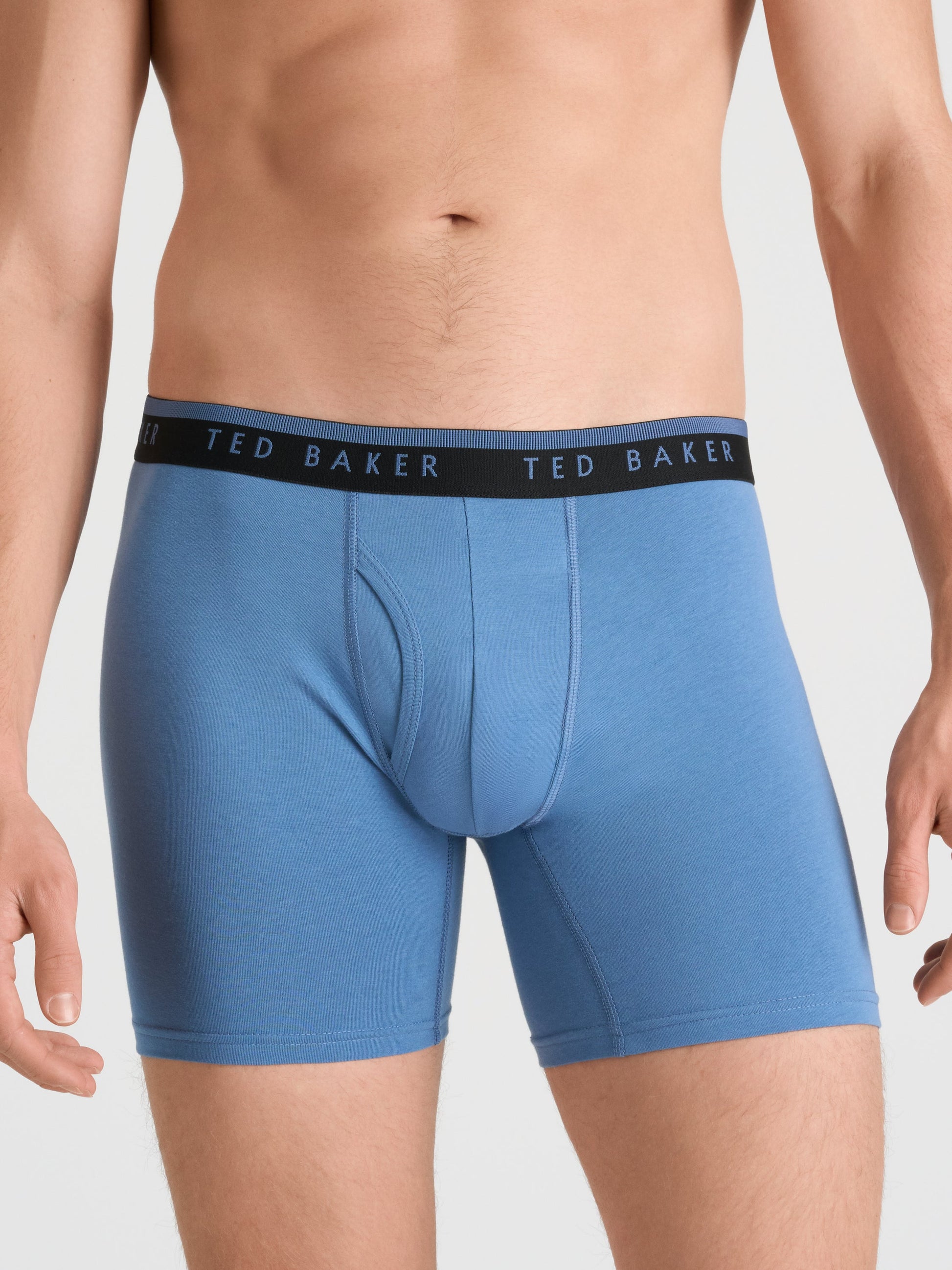 Ted Baker 4 Pack Cotton Stretch Boxer Briefs BLACK TEAL