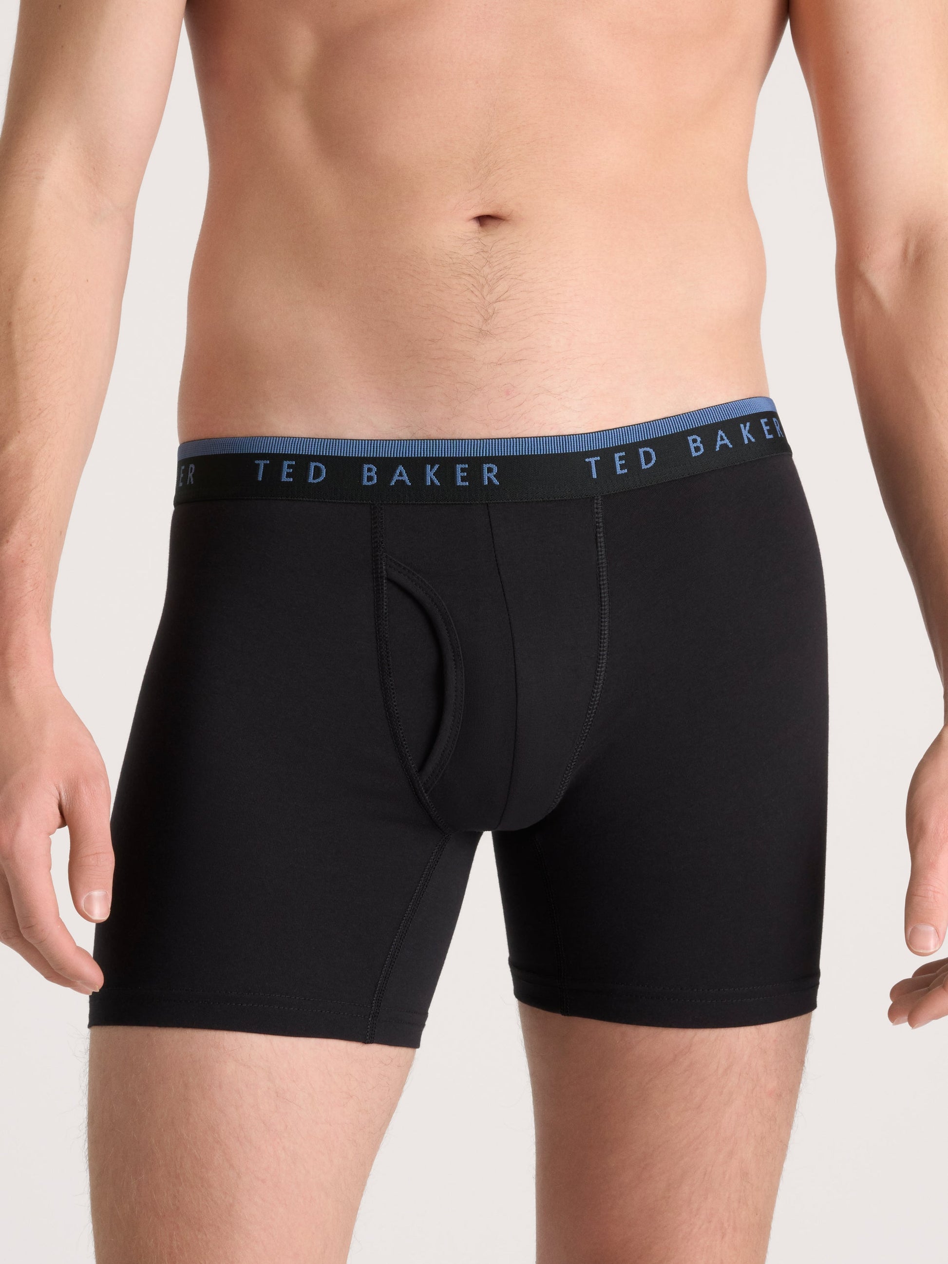 Ted Baker 4 Pack Cotton Stretch Boxer Briefs BLACK TEAL