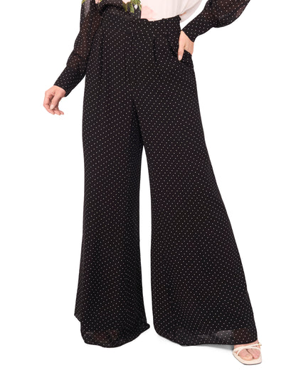 Ted Baker WIDE LEG TUCK PANT - Black BLACK