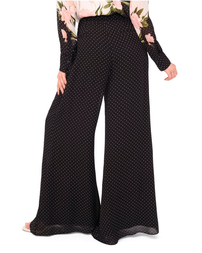 Ted Baker WIDE LEG TUCK PANT - Black BLACK