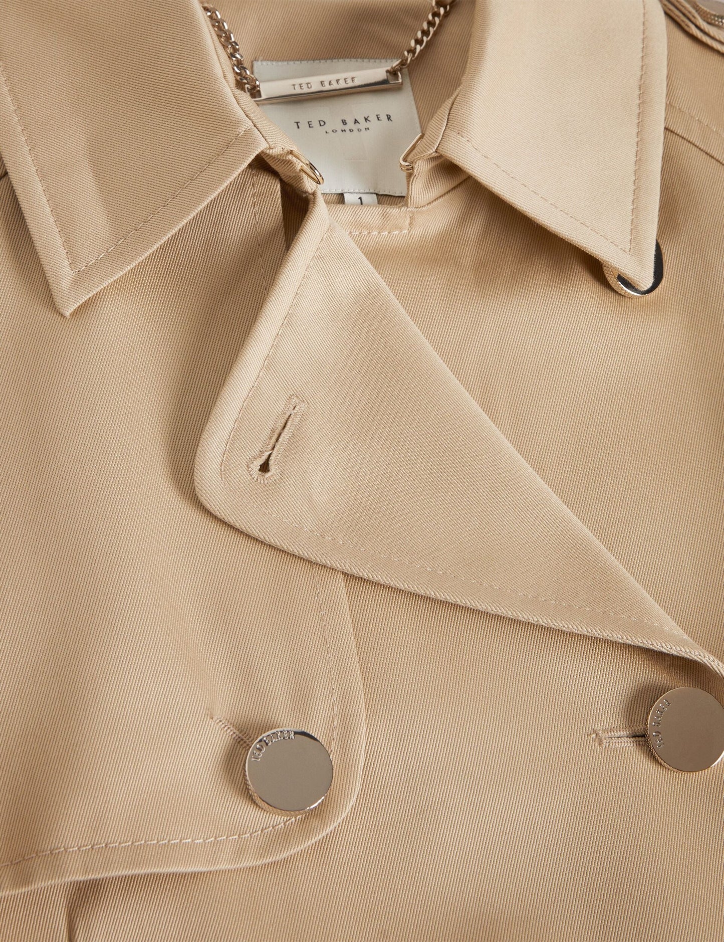 Ted Baker ROBBII - Showerproof Trench Coat NATURAL