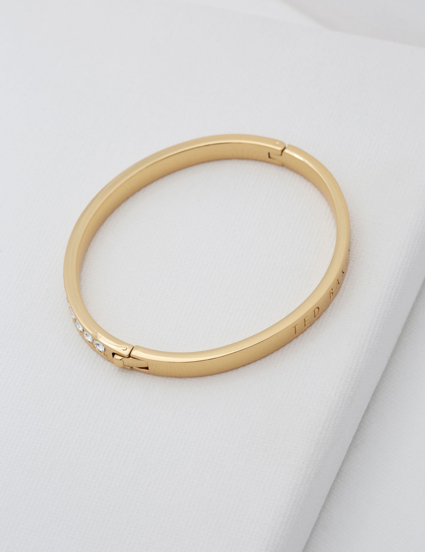 Ted Baker CLEMARA - Crystal Hinge Bangle Bracelet GOLD