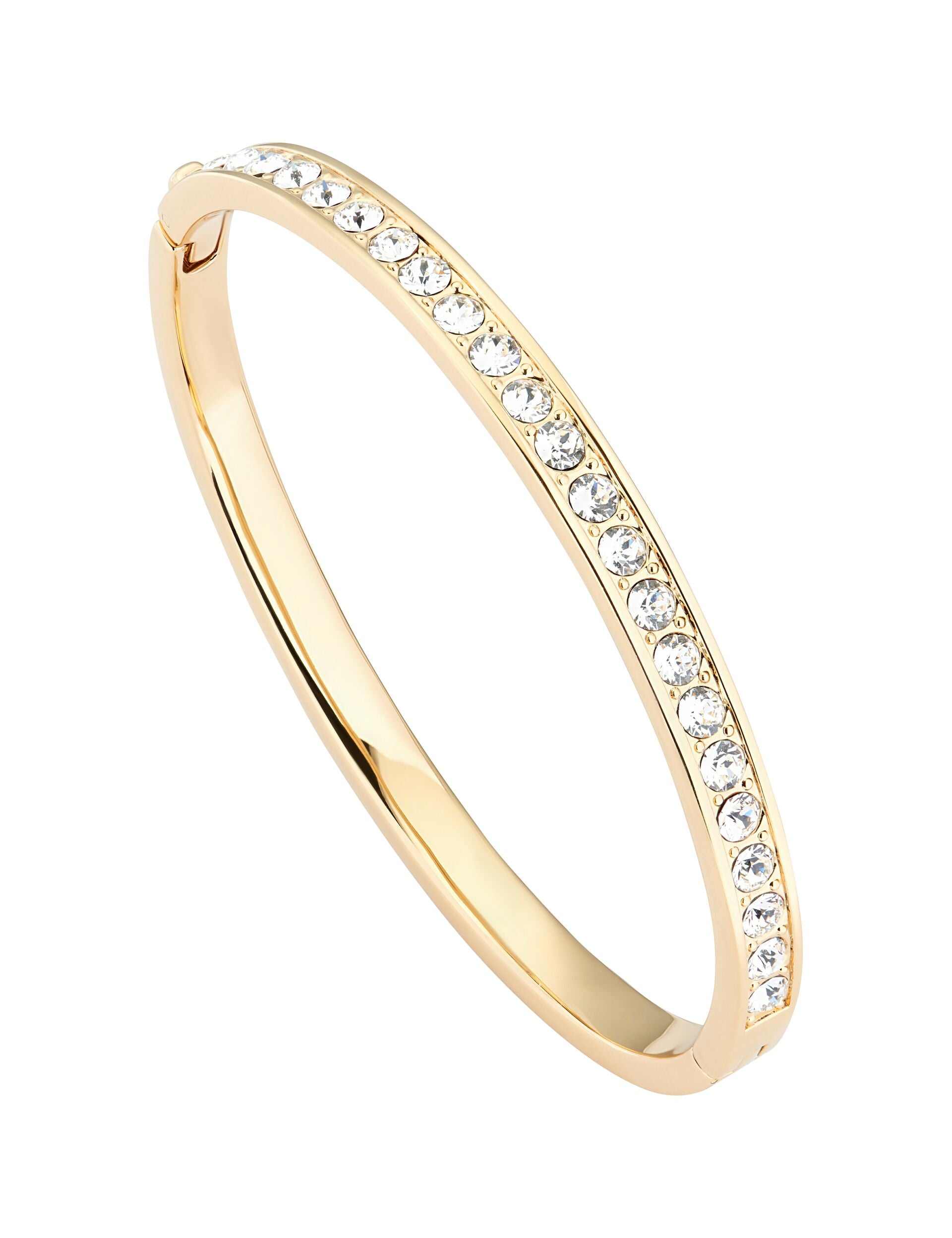 Ted Baker CLEMARA - Crystal Hinge Bangle Bracelet GOLD