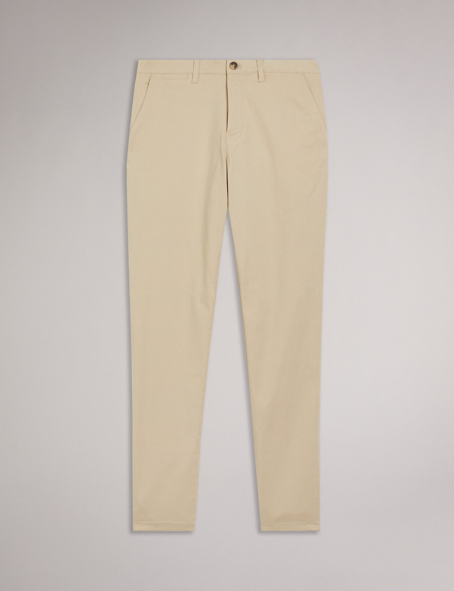 Ted Baker HAYBRN - Regular Fit Woven Texture Chinos STONE