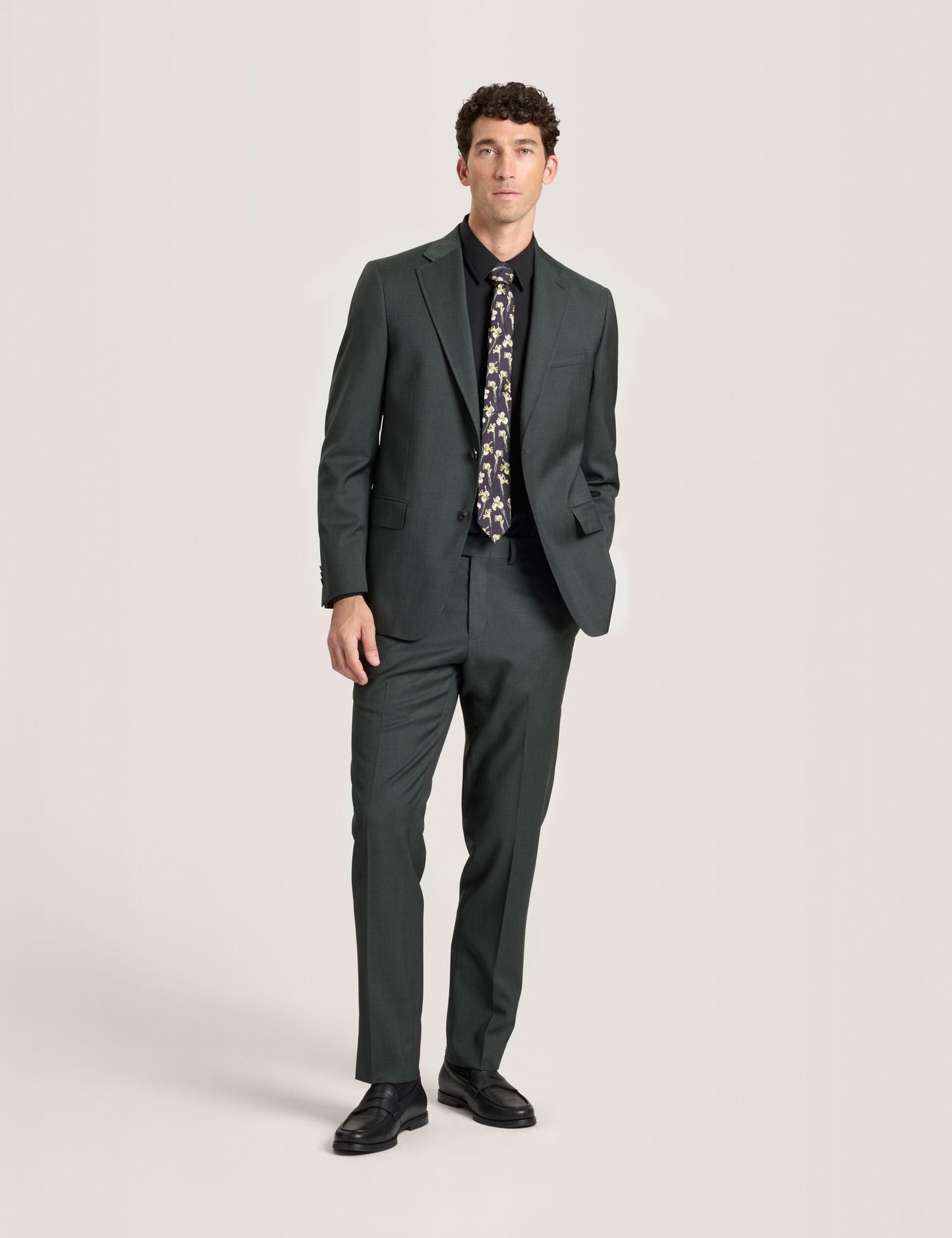 Ted Baker WRIGHT-TWILL - Twill Suit Jacket OLIVE