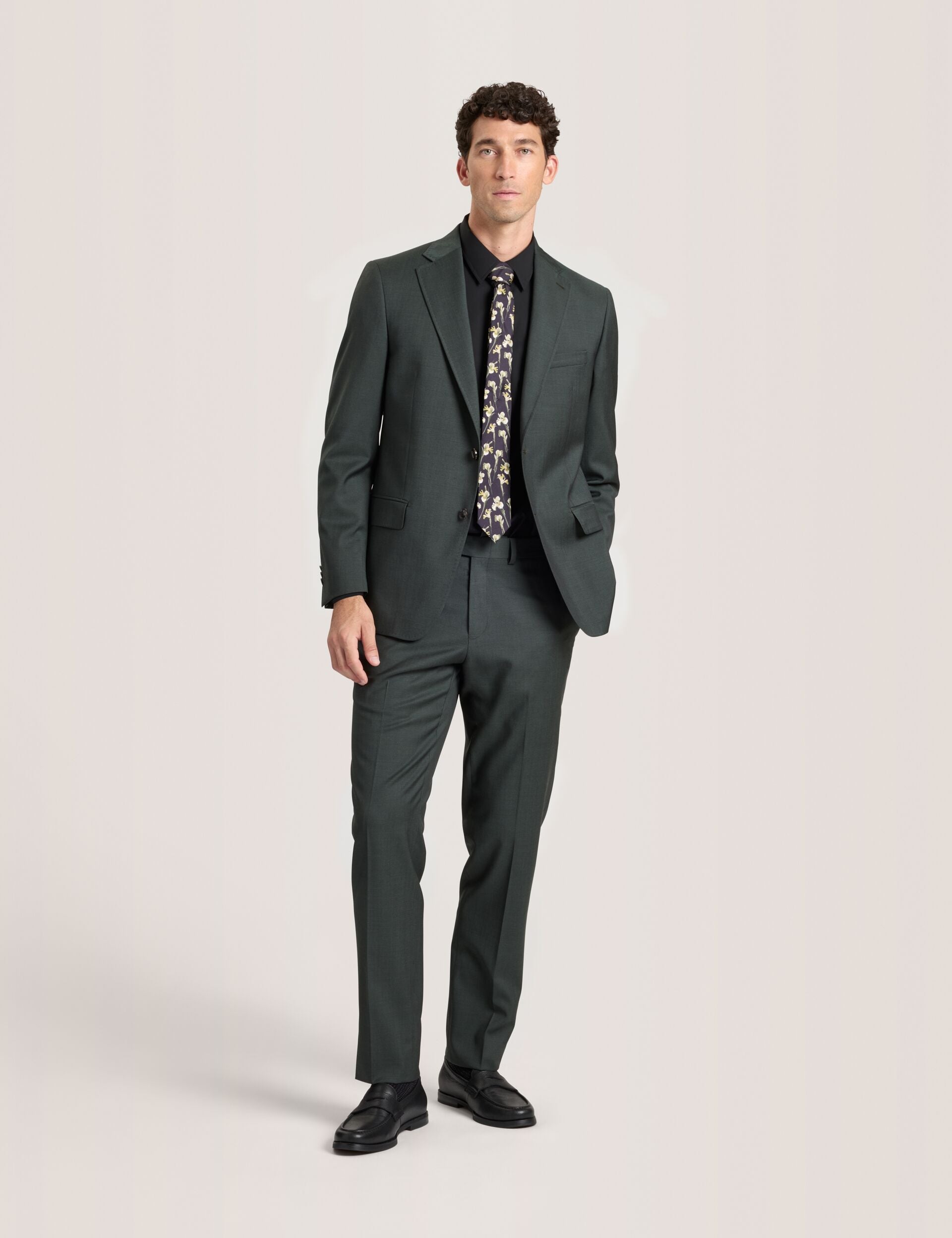 Ted Baker WRIGHT-TWILL - Twill Suit Jacket OLIVE