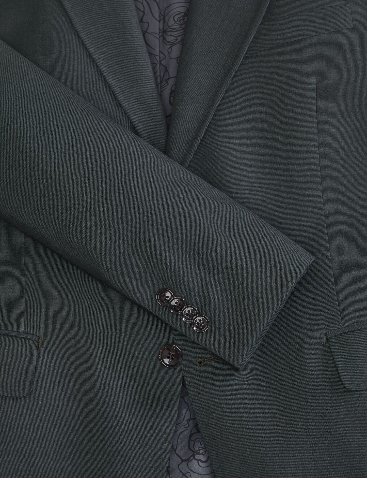 Ted Baker WRIGHT-TWILL - Twill Suit Jacket OLIVE