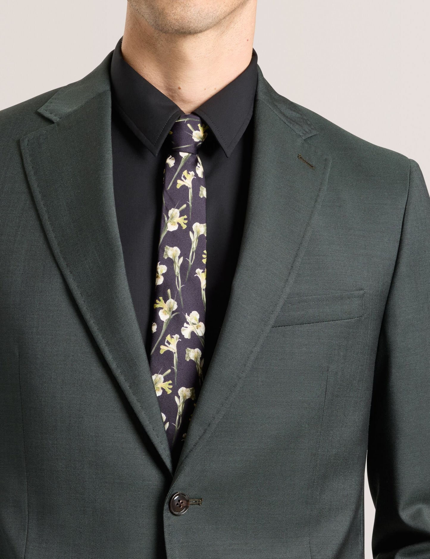 Ted Baker WRIGHT-TWILL - Twill Suit Jacket OLIVE