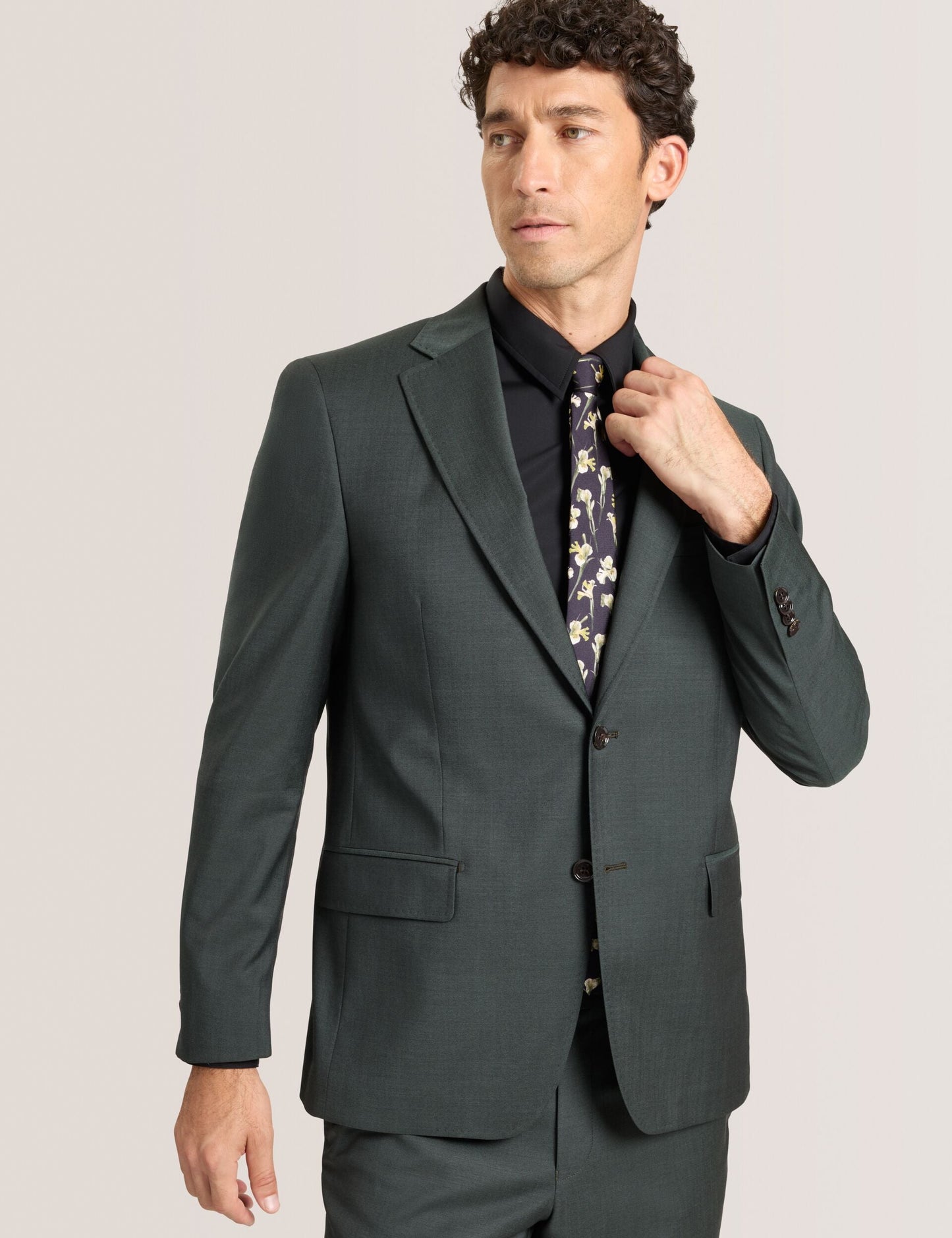 Ted Baker WRIGHT-TWILL - Twill Suit Jacket OLIVE