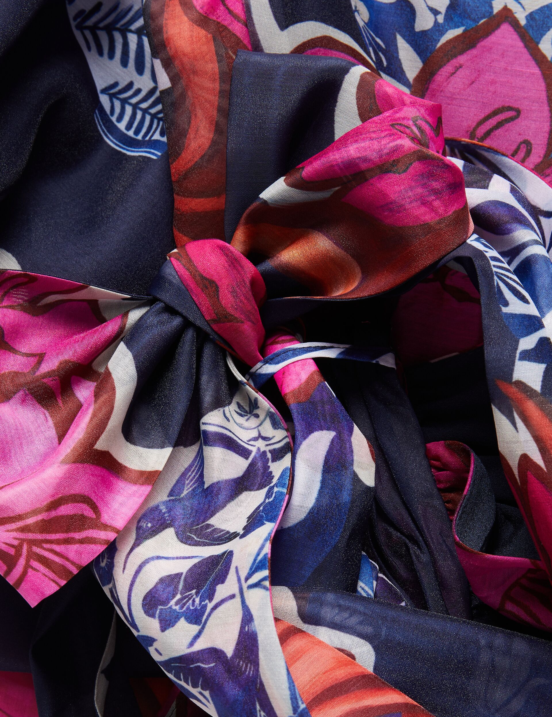 Ted Baker KINOSEI - Printed Organza Maxi Dress DARK BLUE