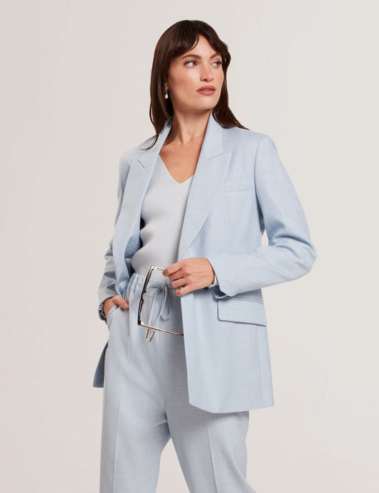 Ted Baker CARNI - Relaxed Tailored Single Breasted Blazer PALE BLUE