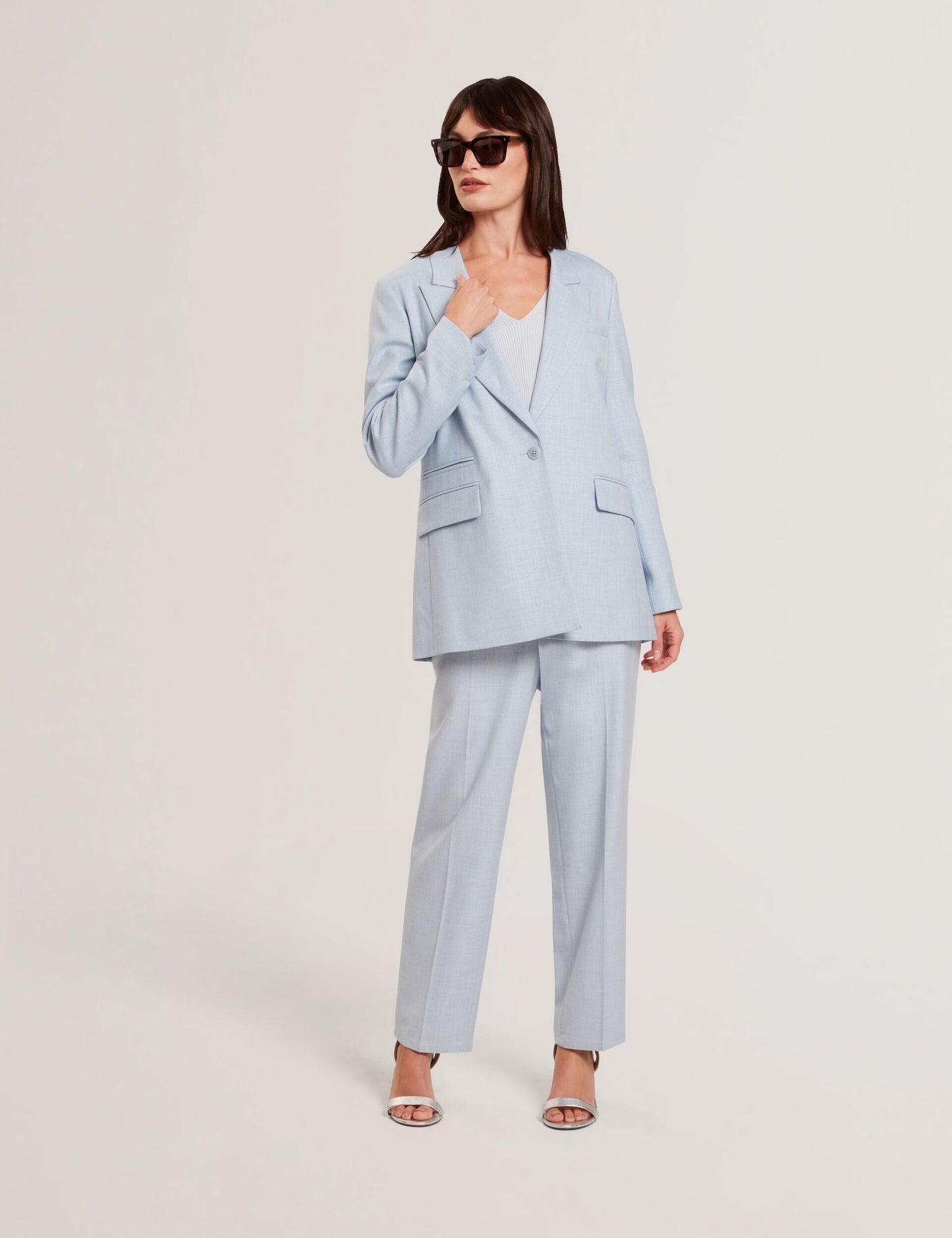 Ted Baker CARNI - Relaxed Tailored Single Breasted Blazer PALE BLUE