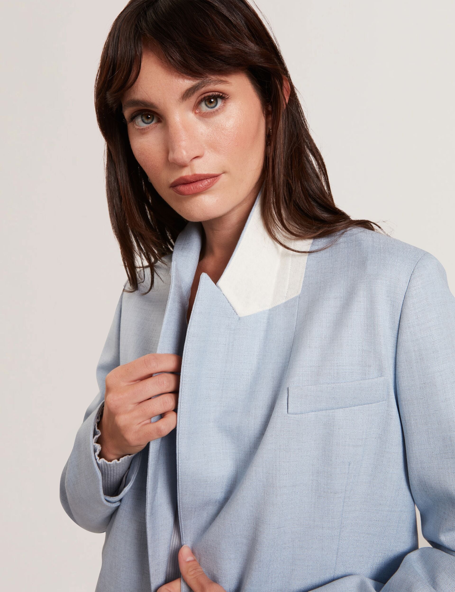 Ted Baker CARNI - Relaxed Tailored Single Breasted Blazer PALE BLUE