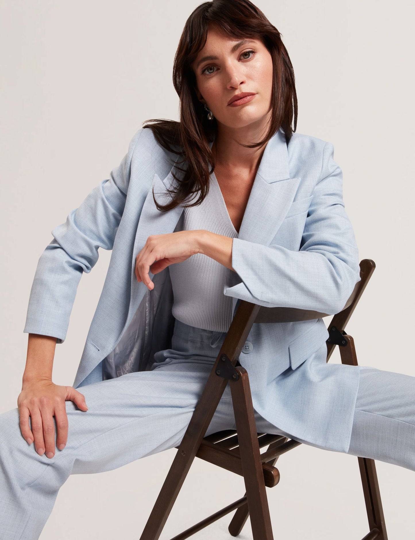 Ted Baker CARNI - Relaxed Tailored Single Breasted Blazer PALE BLUE