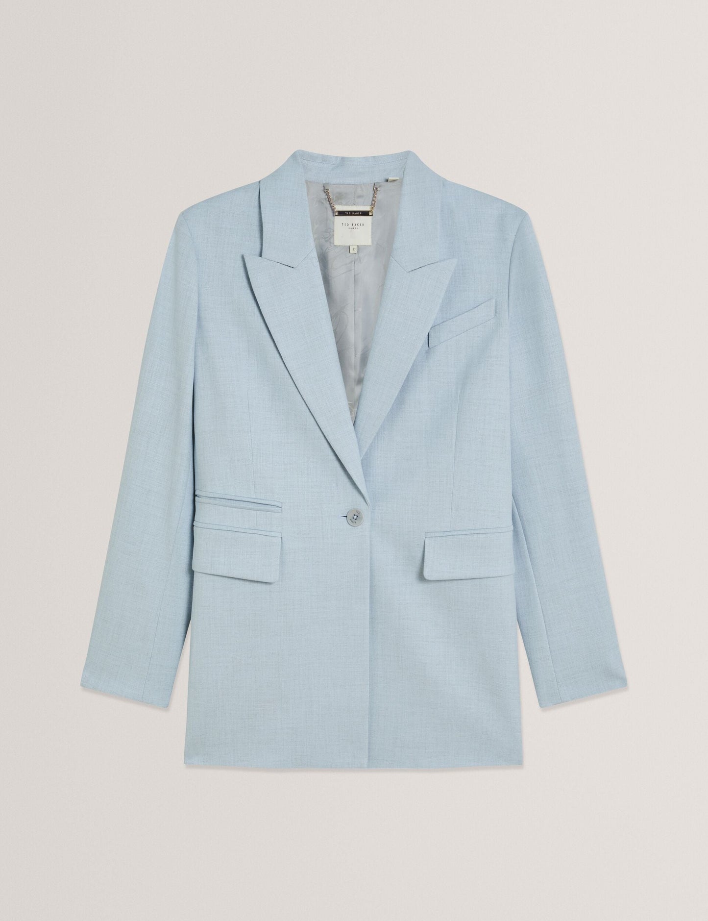 Ted Baker CARNI - Relaxed Tailored Single Breasted Blazer PALE BLUE