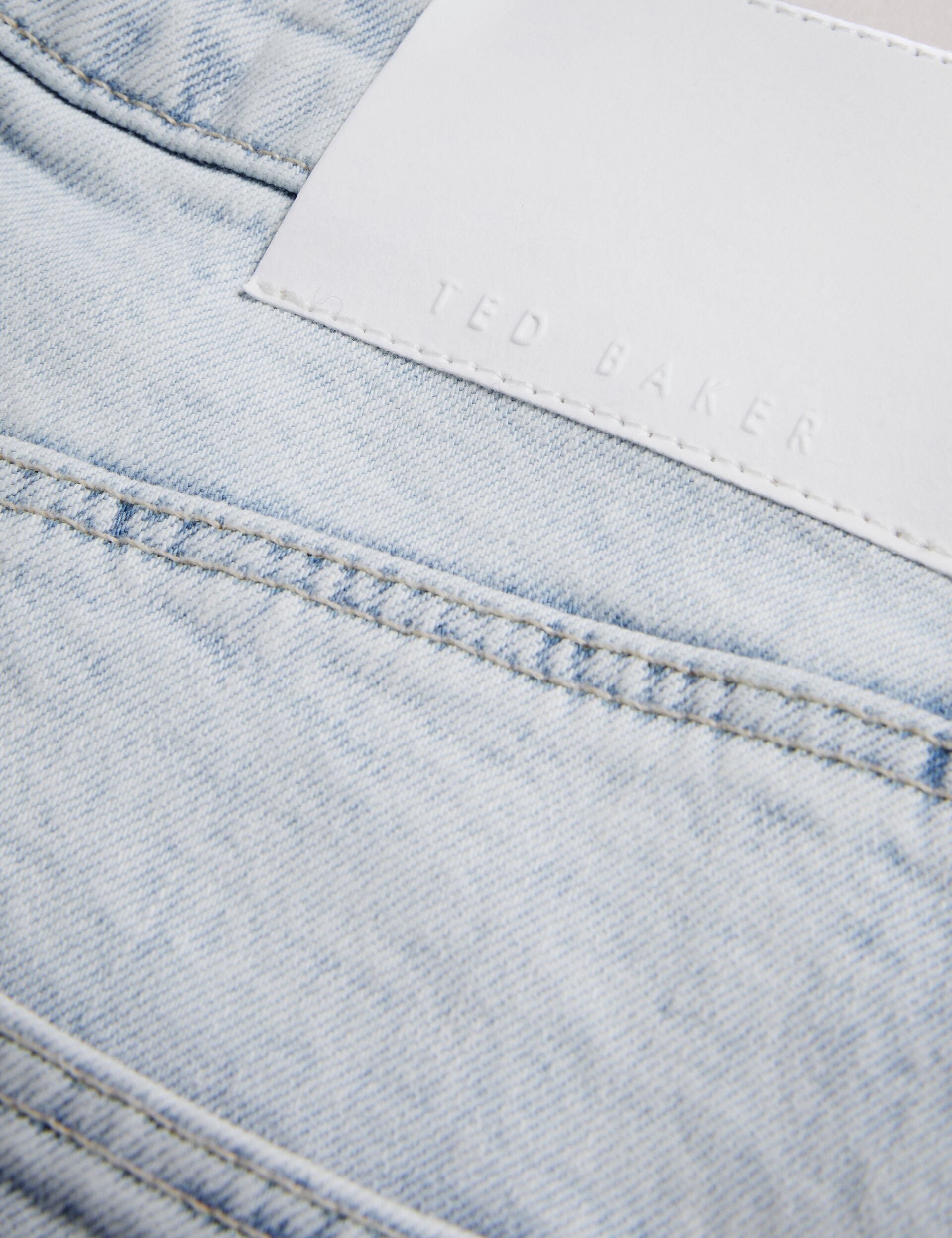 Ted Baker HIGH RISE DENIM SHORT - Lt-Blue LIGHT BLUE