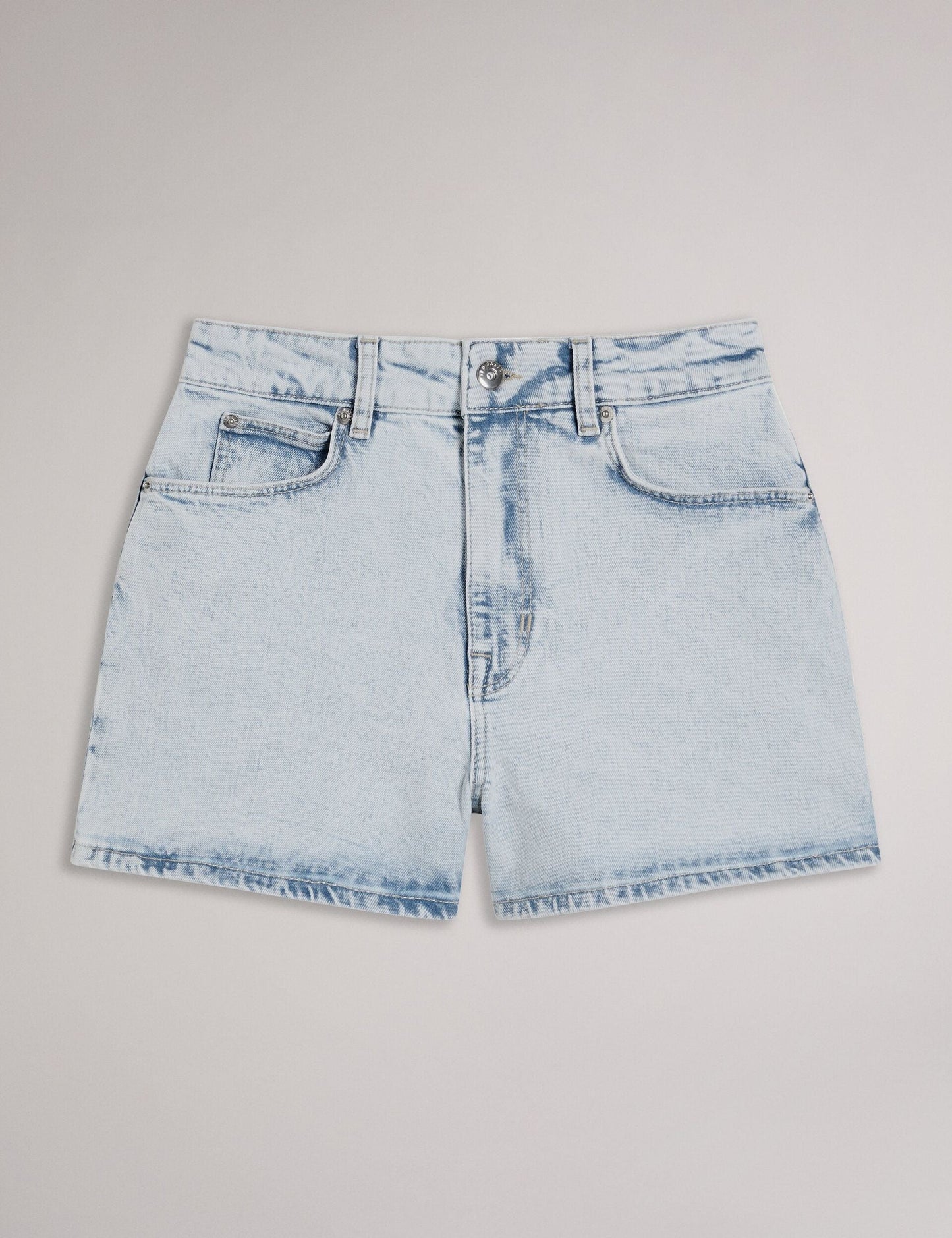 Ted Baker HIGH RISE DENIM SHORT - Lt-Blue LIGHT BLUE