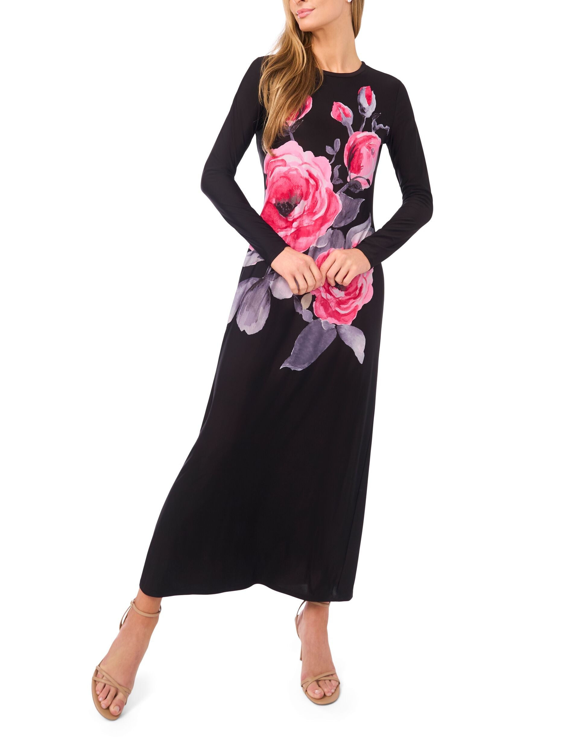Ted Baker ELOISE - Long Sleeve Maxi Dress BLACK