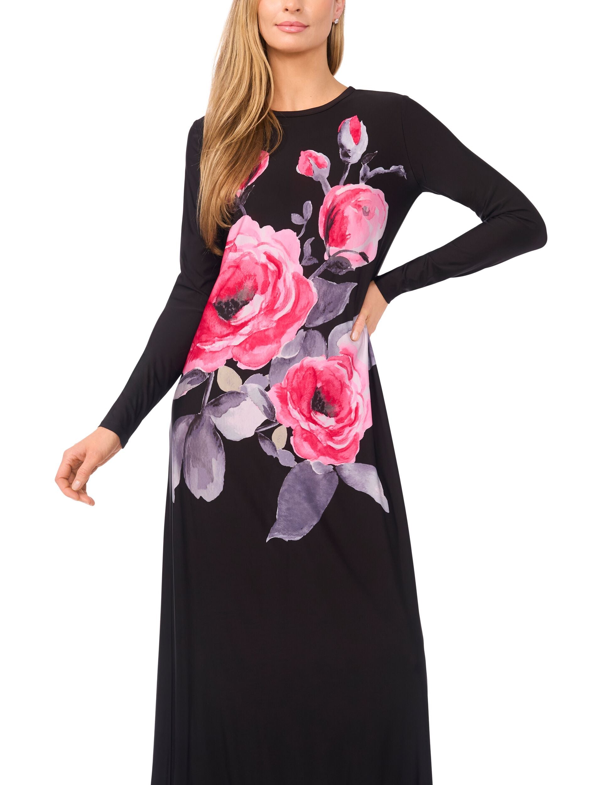 Ted Baker ELOISE - Long Sleeve Maxi Dress BLACK