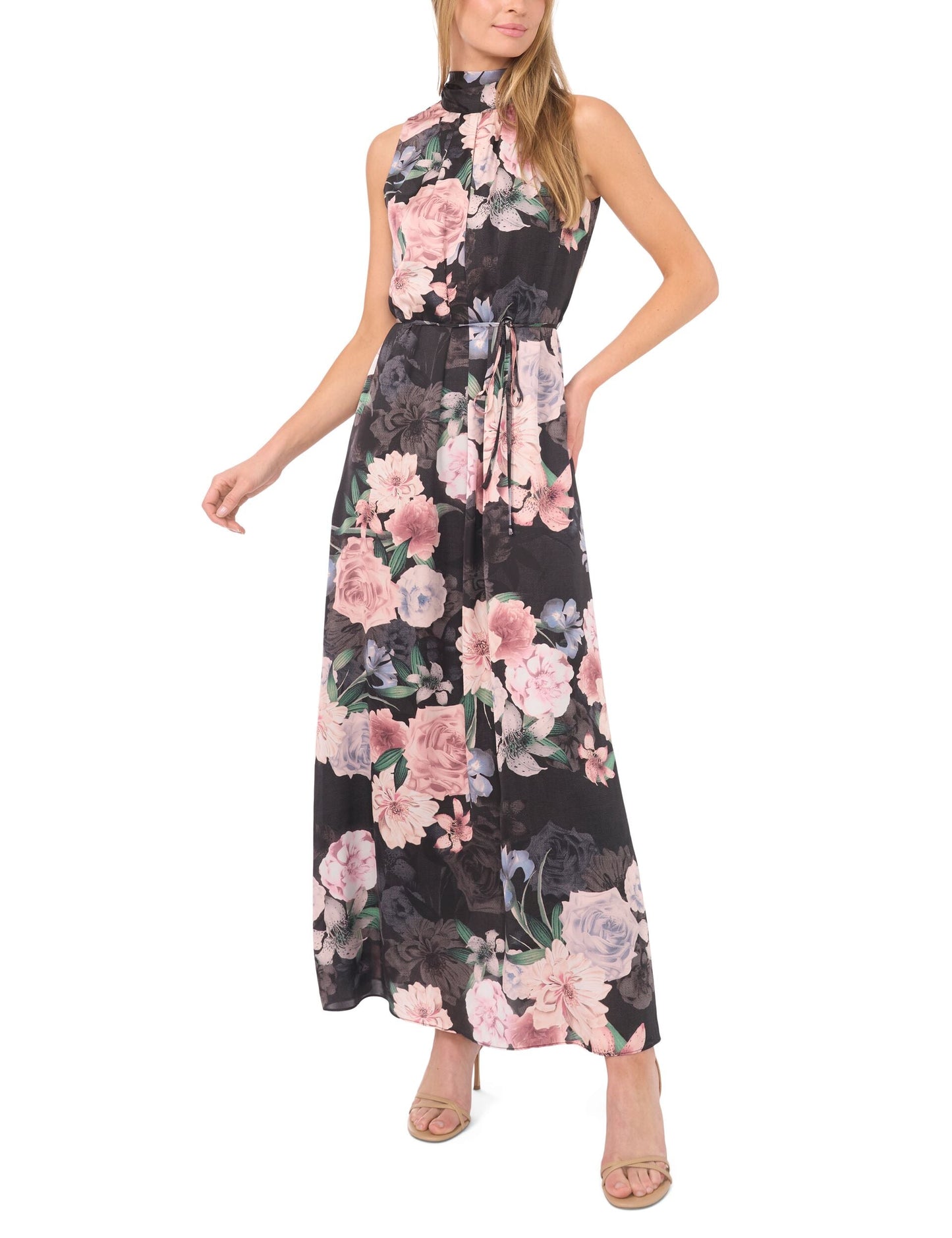 Ted Baker ALINA - Bow Tie Sleeveless Maxi Dress LIGHT PINK