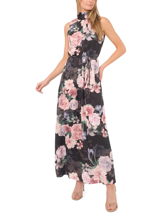 Ted Baker ALINA - Bow Tie Sleeveless Maxi Dress LIGHT PINK
