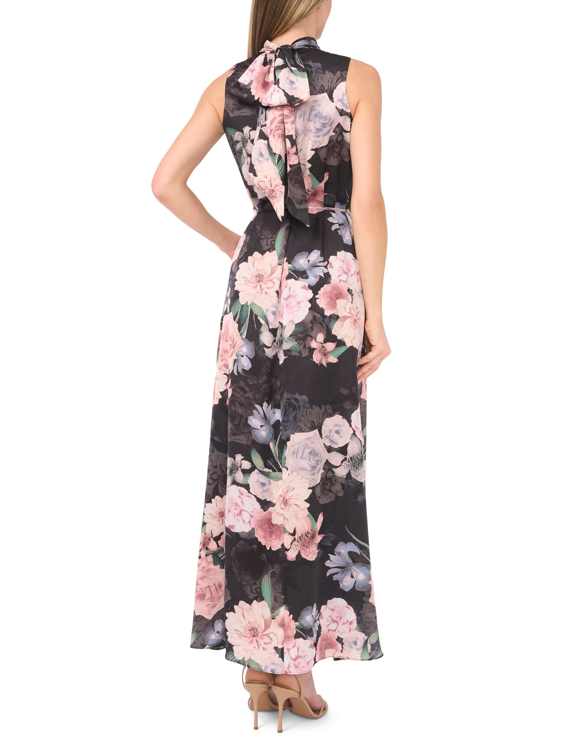 Ted Baker ALINA - Bow Tie Sleeveless Maxi Dress LIGHT PINK