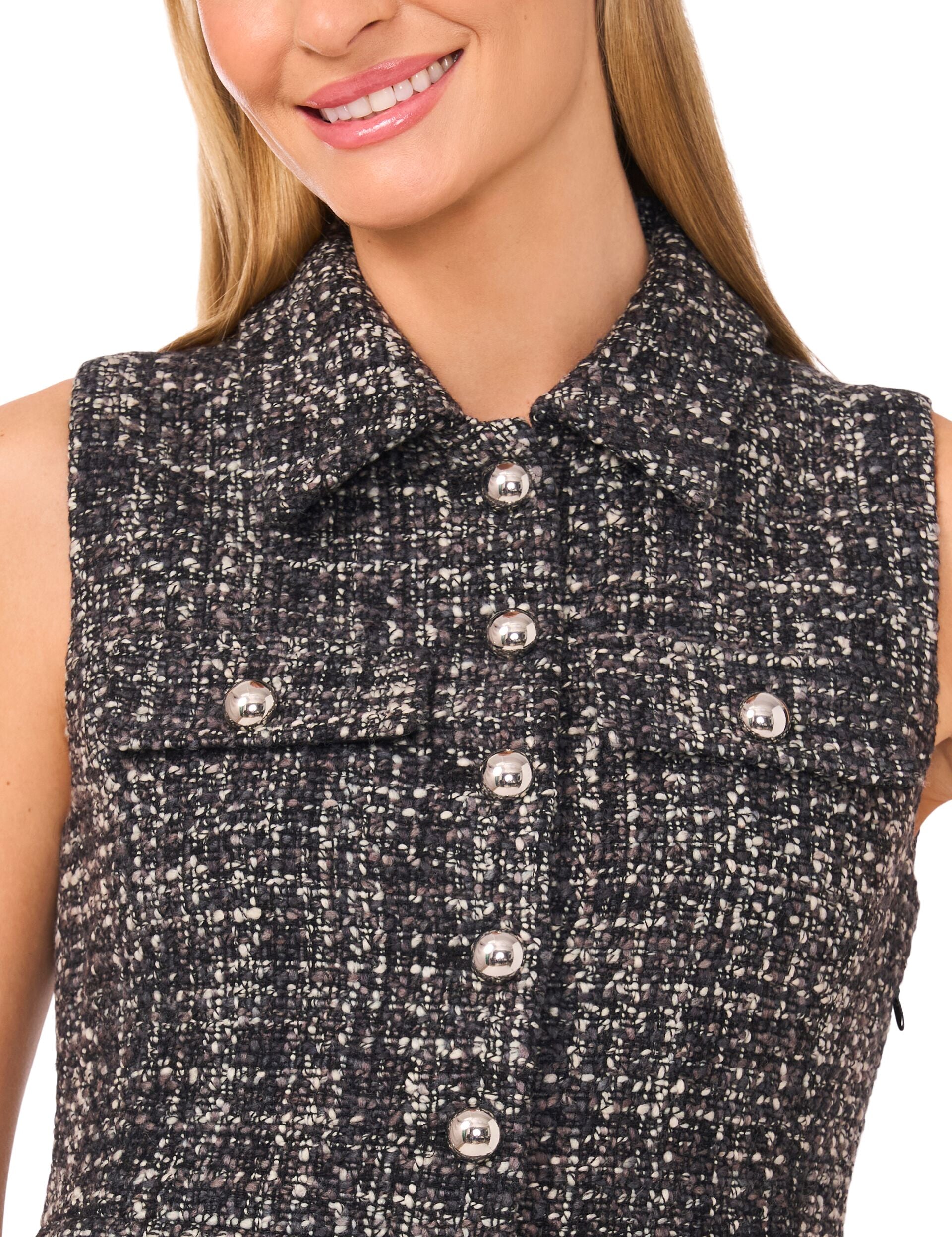 Ted Baker BLAYLA - Patch Pocket Button Down Dress GREY