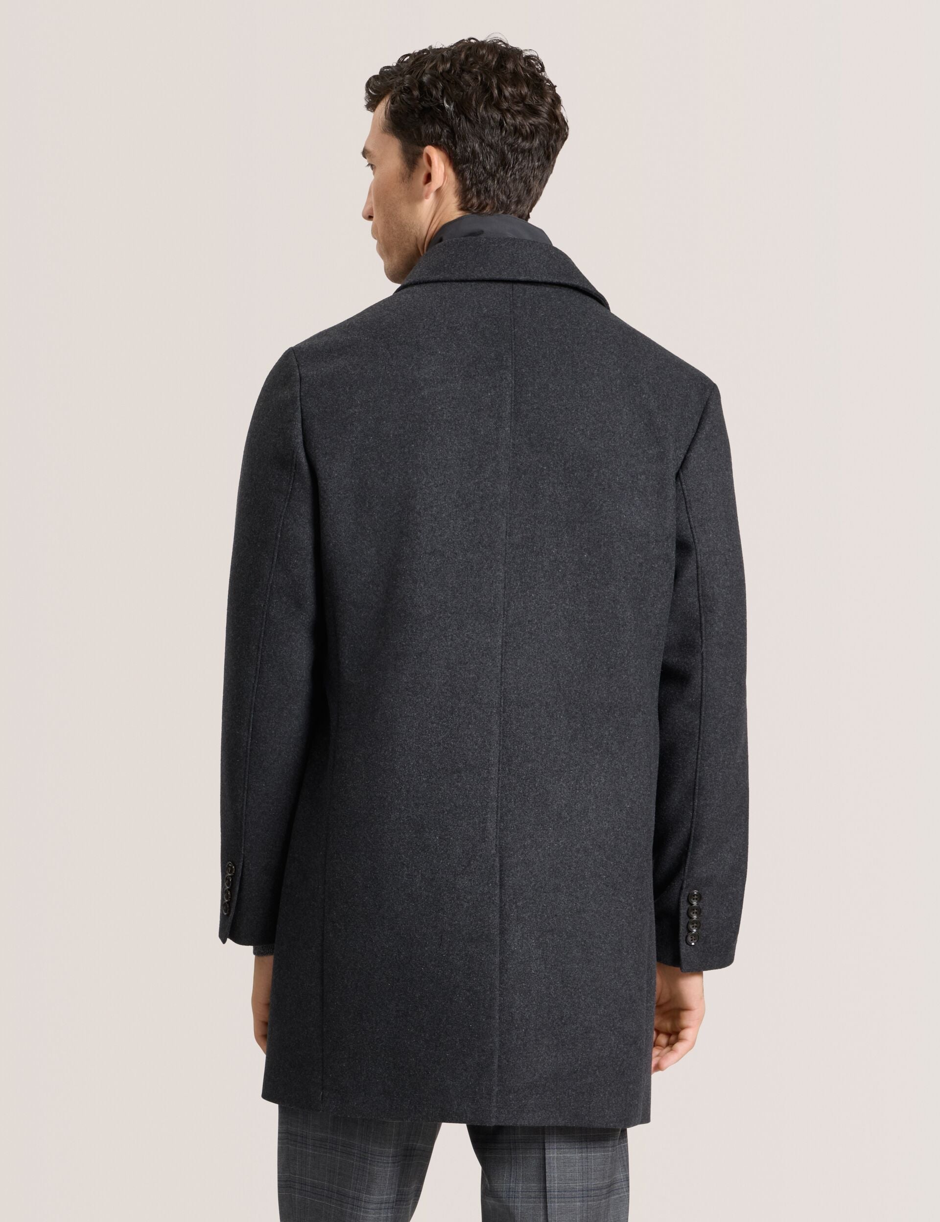 Ted Baker WIMBLEDON - Overcoat with Bib CHARCOAL