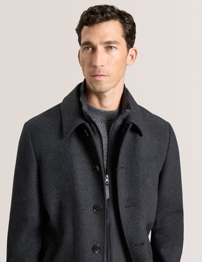 Ted Baker WIMBLEDON - Overcoat with Bib CHARCOAL