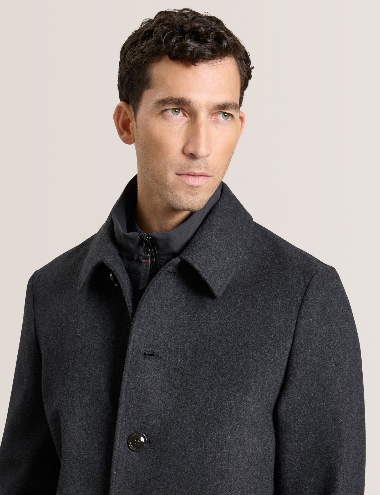 Ted Baker WIMBLEDON - Overcoat with Bib CHARCOAL