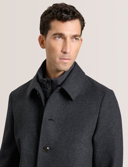 Ted Baker WIMBLEDON - Overcoat with Bib CHARCOAL