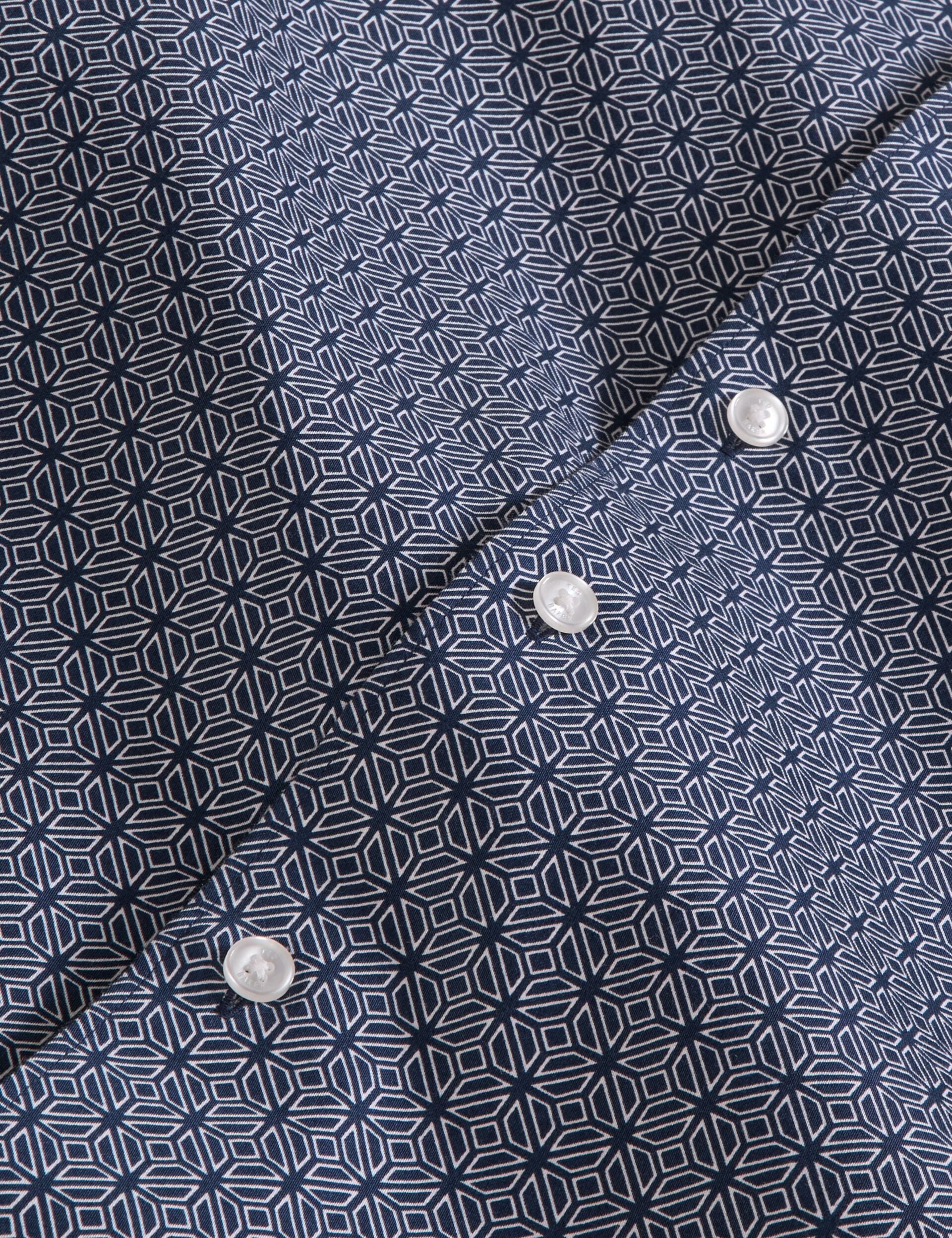 Ted Baker SOREN-CLAROT - Long Sleeve Clarot Print Shirt DARK DENIM