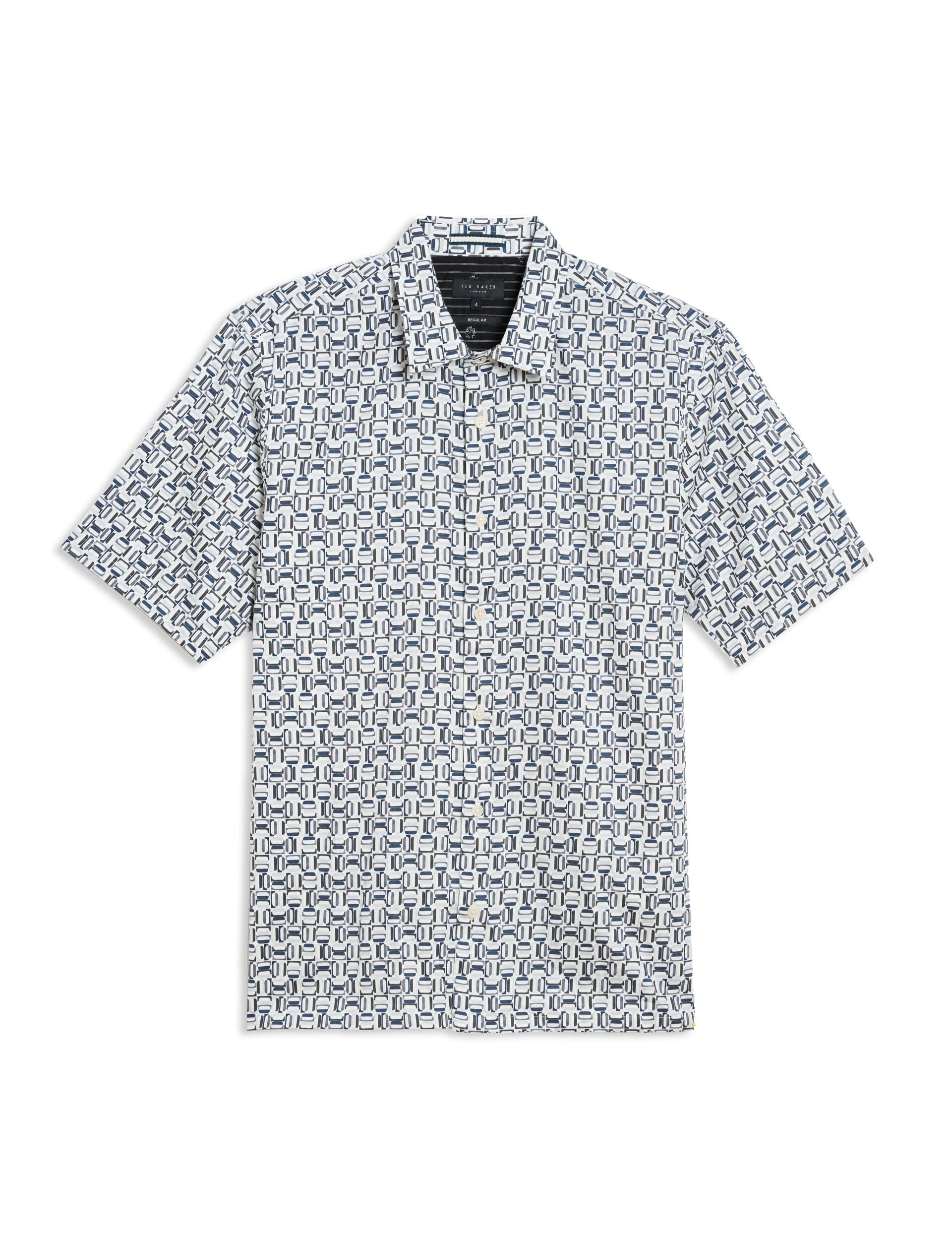 Ted Baker ASTUN - Short Sleeve Shirt GREY