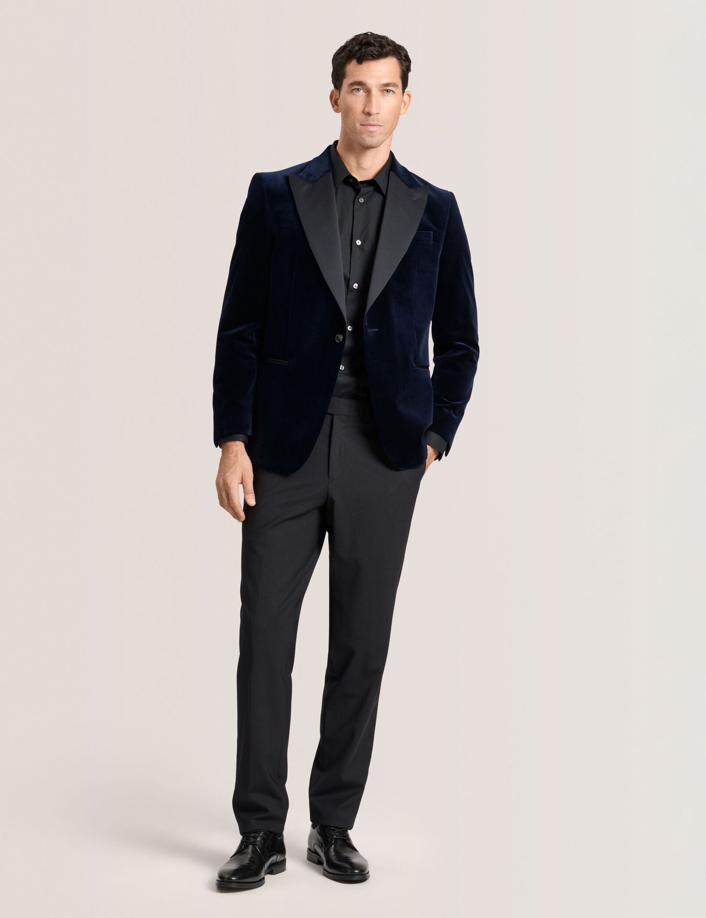 Ted Baker WEBSTER Velvet Single Breasted Tuxedo Jacket NAVY