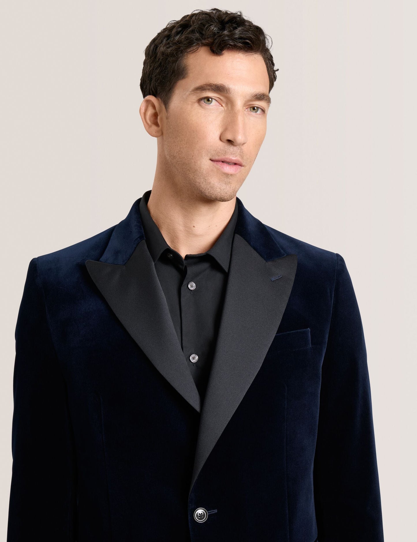 Ted Baker WEBSTER Velvet Single Breasted Tuxedo Jacket NAVY