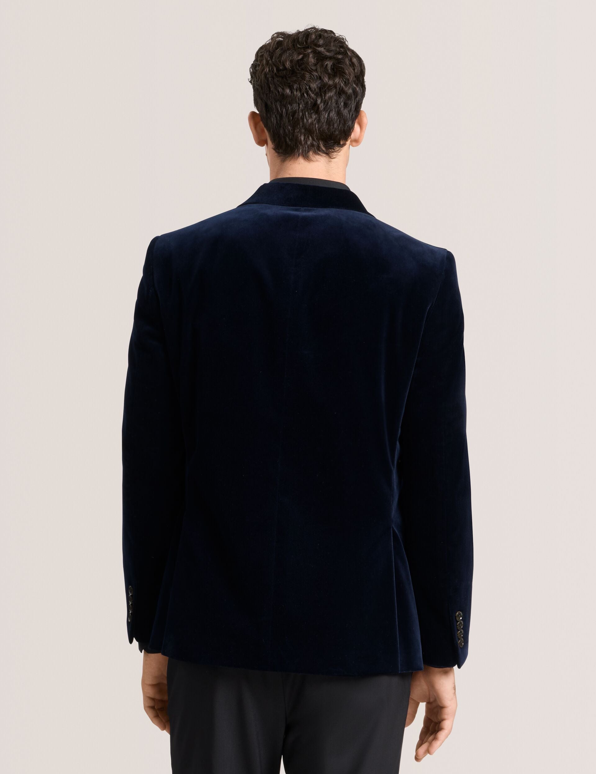 Ted Baker WEBSTER Velvet Single Breasted Tuxedo Jacket NAVY