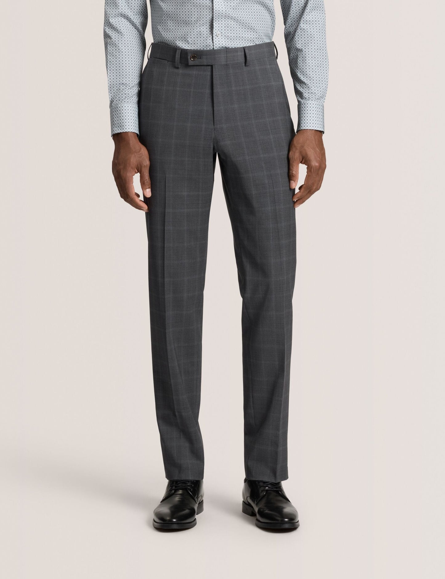 Ted Baker WINTER Window Check Modern Fit Suit Pants DARK GREY
