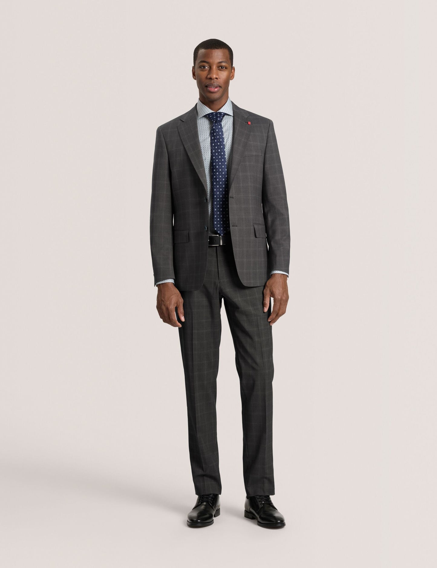 Ted Baker WINTER Window Check Modern Fit Suit Pants DARK GREY
