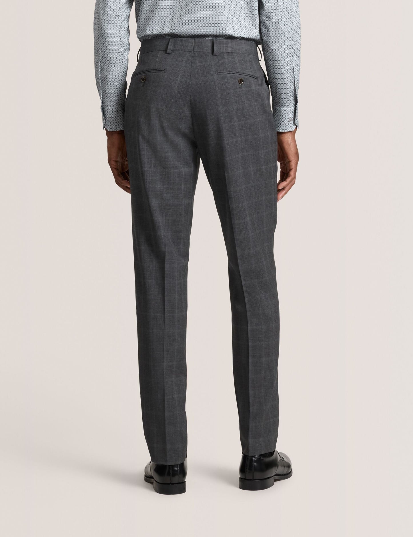 Ted Baker WINTER Window Check Modern Fit Suit Pants DARK GREY