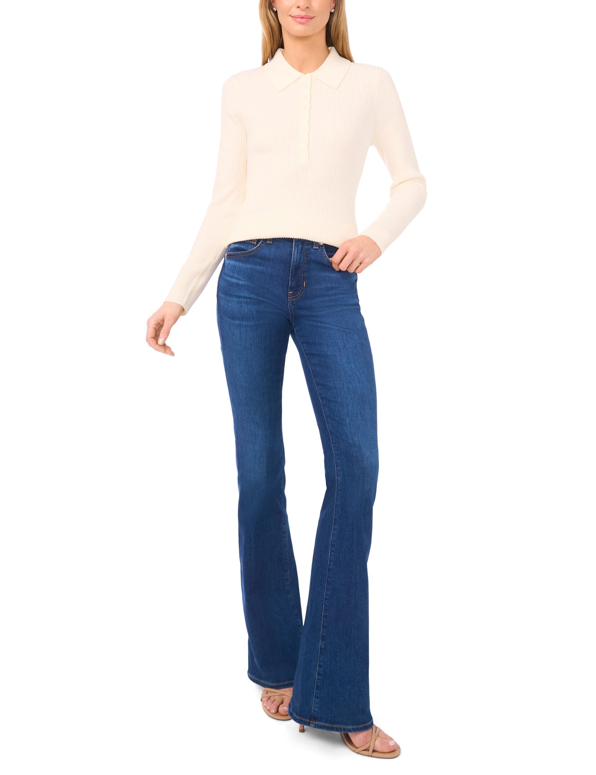 Ted Baker JALIA - Collar Top ECRU