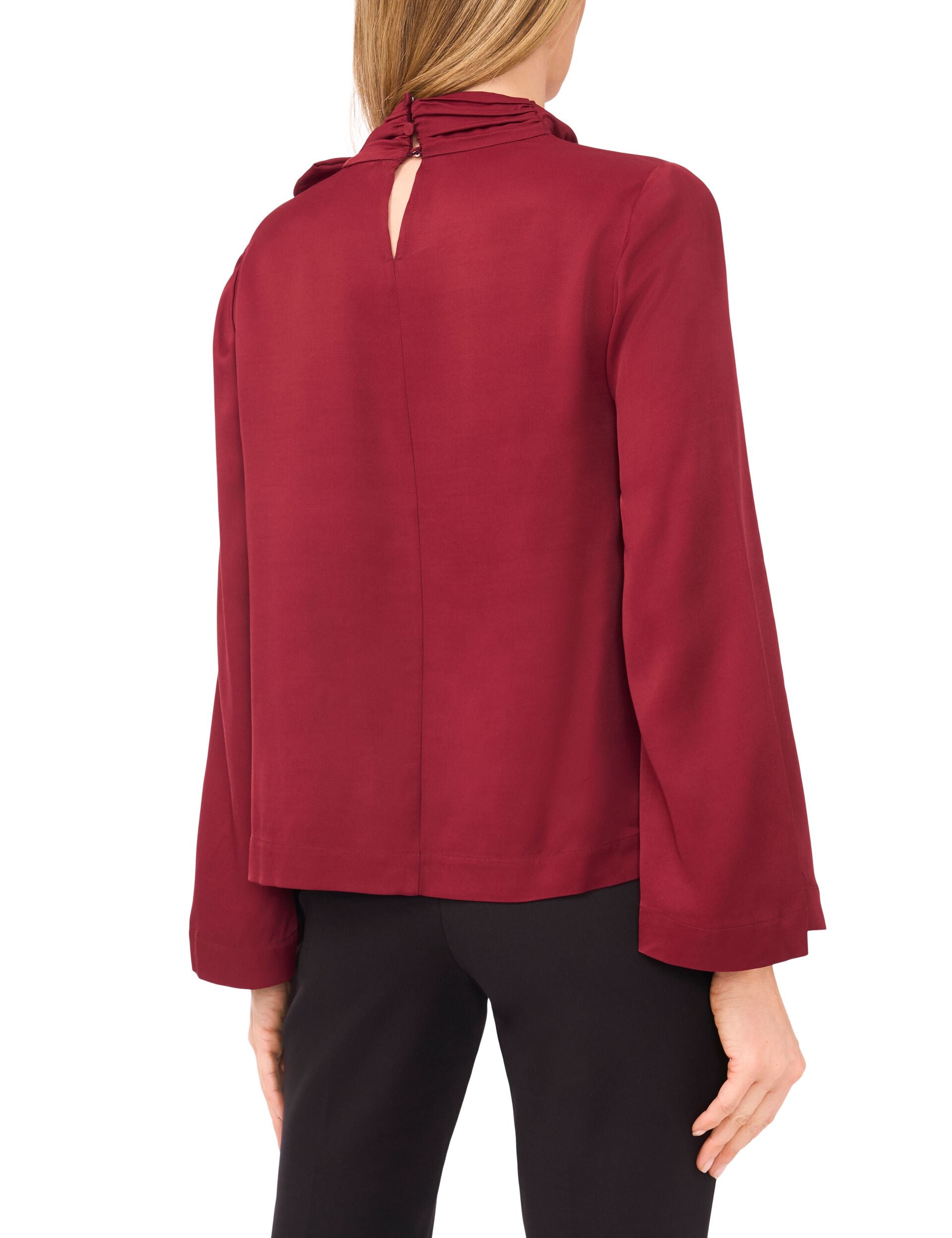 Ted Baker GINEVRA - Tie Neck Blouse BURGUNDY