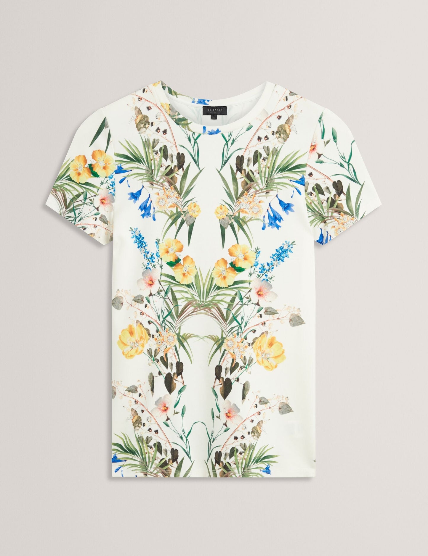 Ted Baker ALLOVER FLORAL T-SHIRT - White WHITE