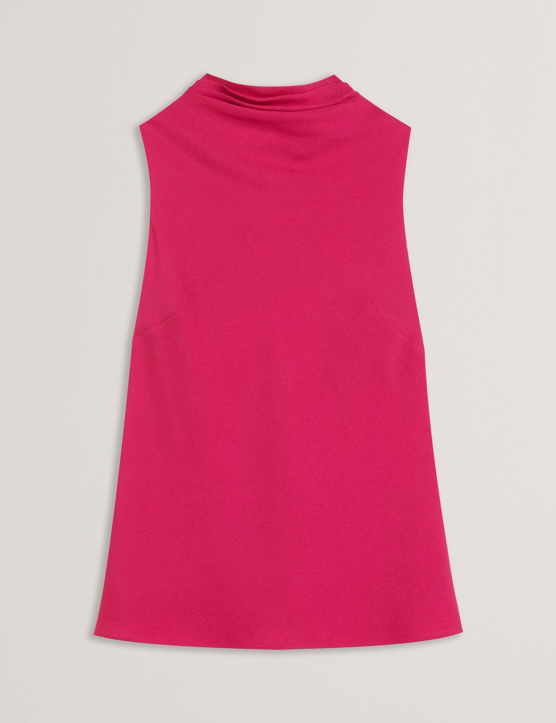 Ted Baker ANINI - Textured High Neck Sleeveless Top FUCHSIA