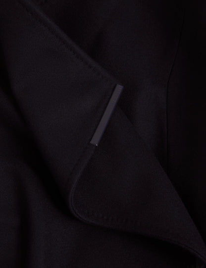 Ted Baker ROSELL Longline Belted Wool Wrap Coat NAVY