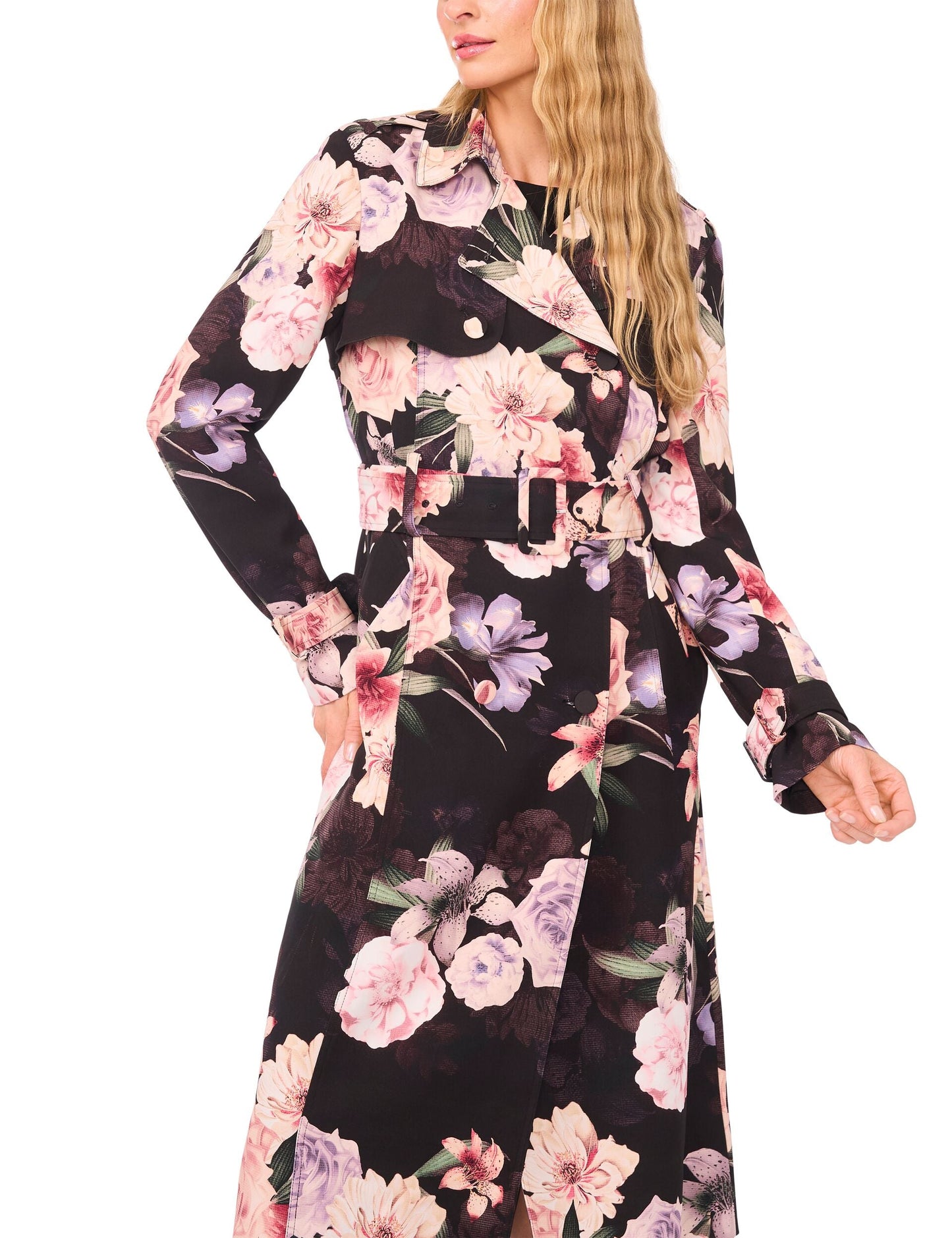 Ted Baker ANASTASIA - Printed Trench Coat LIGHT PINK