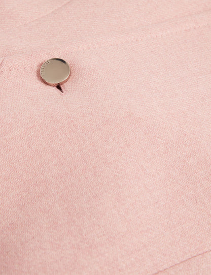 Ted Baker EVIGNA Wool Rich Hourglass Short Wrap Coat PALE PINK