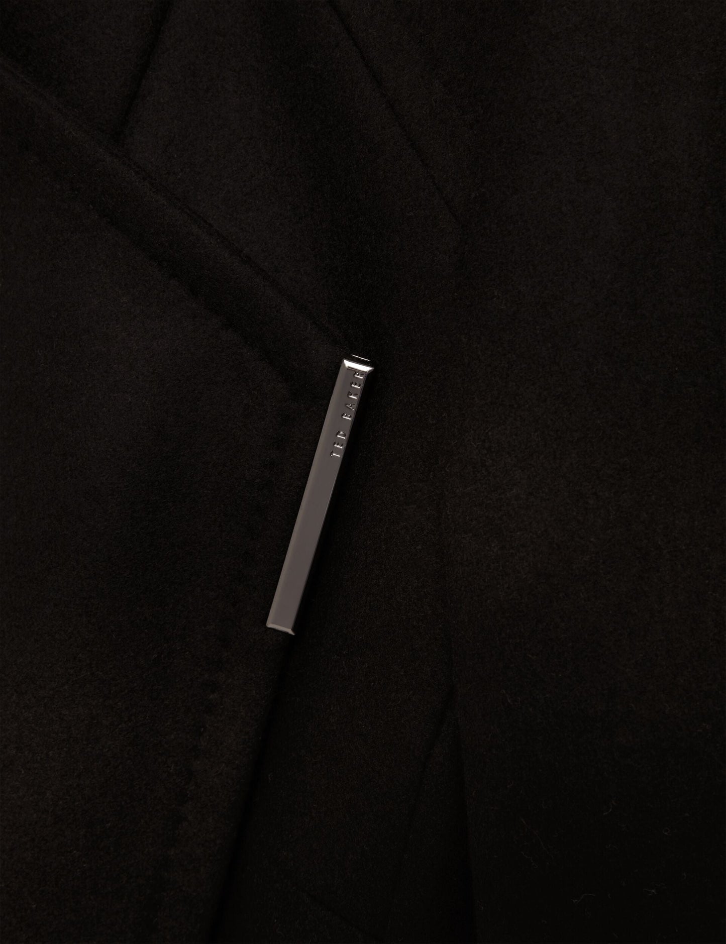 Ted Baker ROSECEE Tailored Cropped Wool Wrap Jacket BLACK