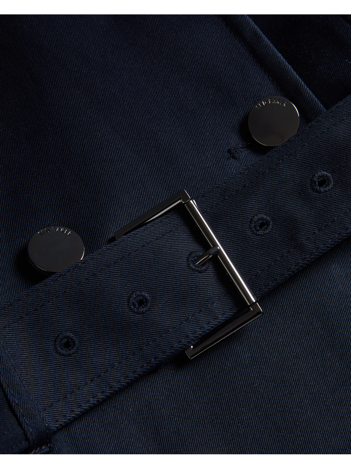 Ted Baker ROBBII - Lightweight Showerproof Belted Trench Coat NAVY